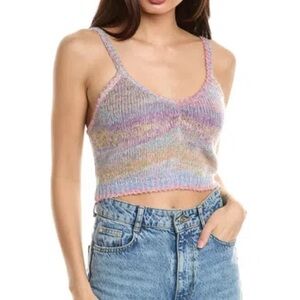 LE SUPERBE Hailey Mohair-blend Crop Top